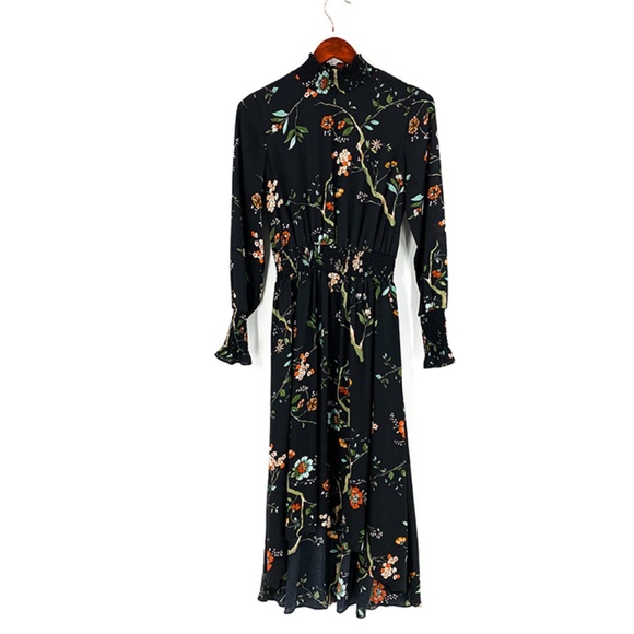 Nanette Lepore Mock Neck Long Sleeve Midi Dress - Picture 3 of 8